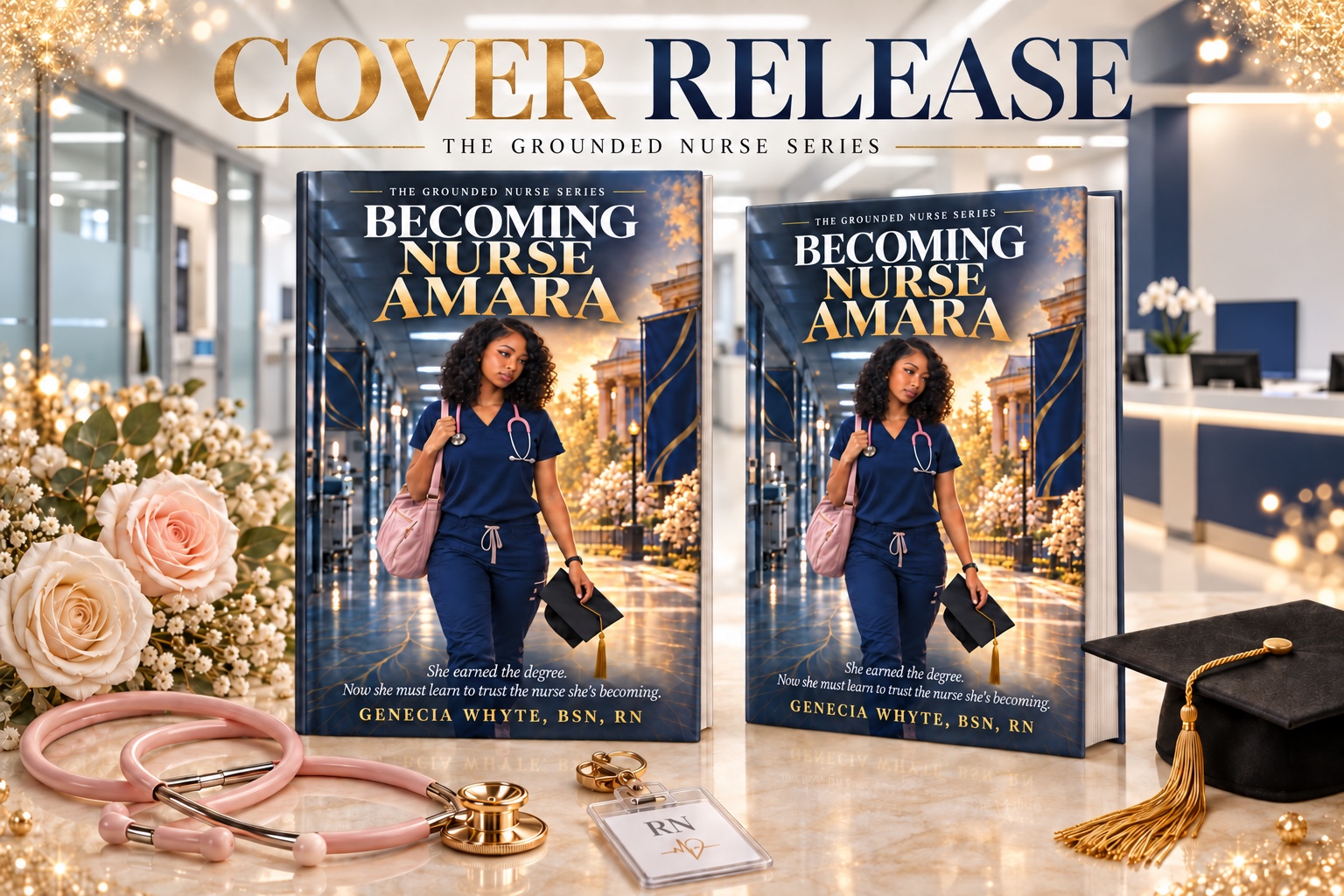 Cover release for Becoming Nurse Amara from The Grounded Nurse Series